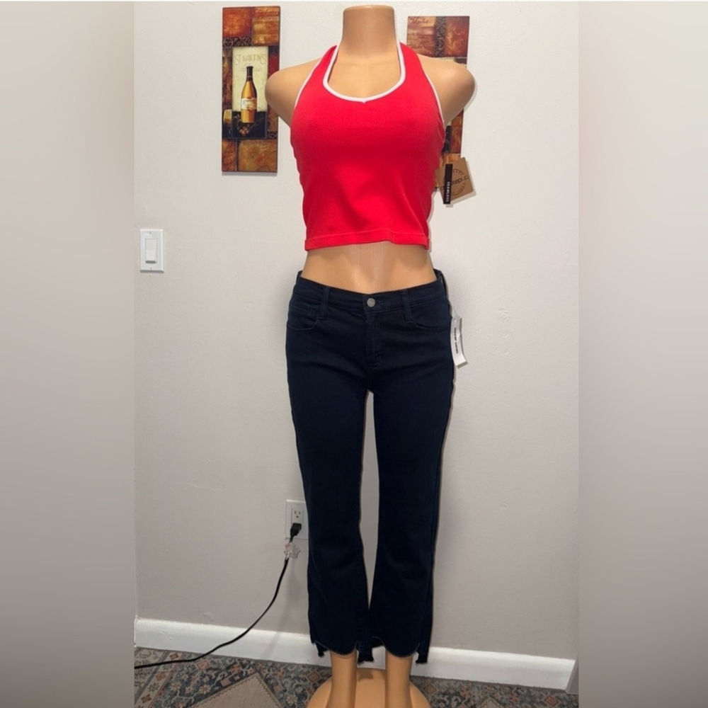 NWT Halter Crop Top Red/white Size 2X - Picture 3 of 5